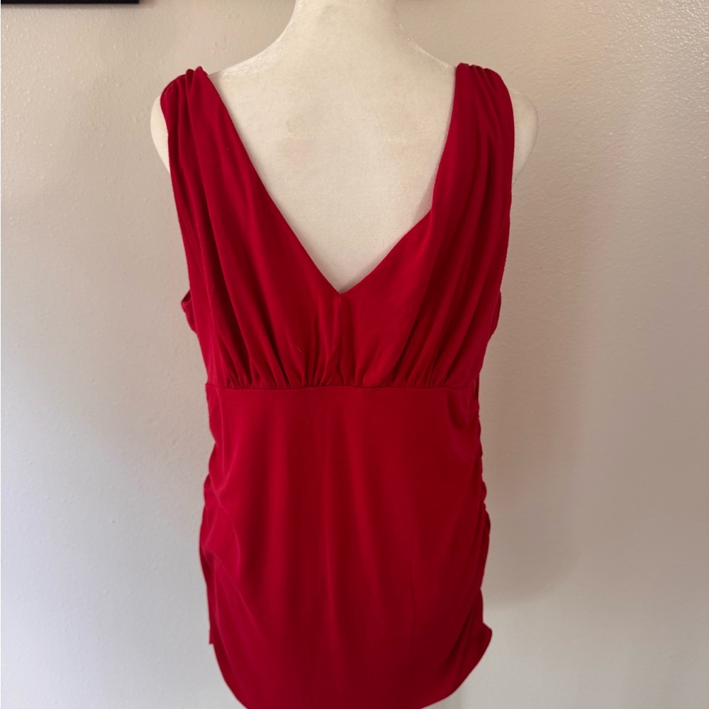 CAbi Red Sleeveless Top - Picture 4 of 5